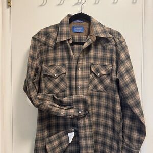 Pendleton Wool Jacket in Brown and Black